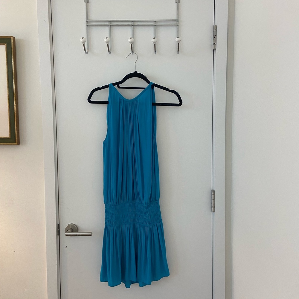 Blue reversible summer dress